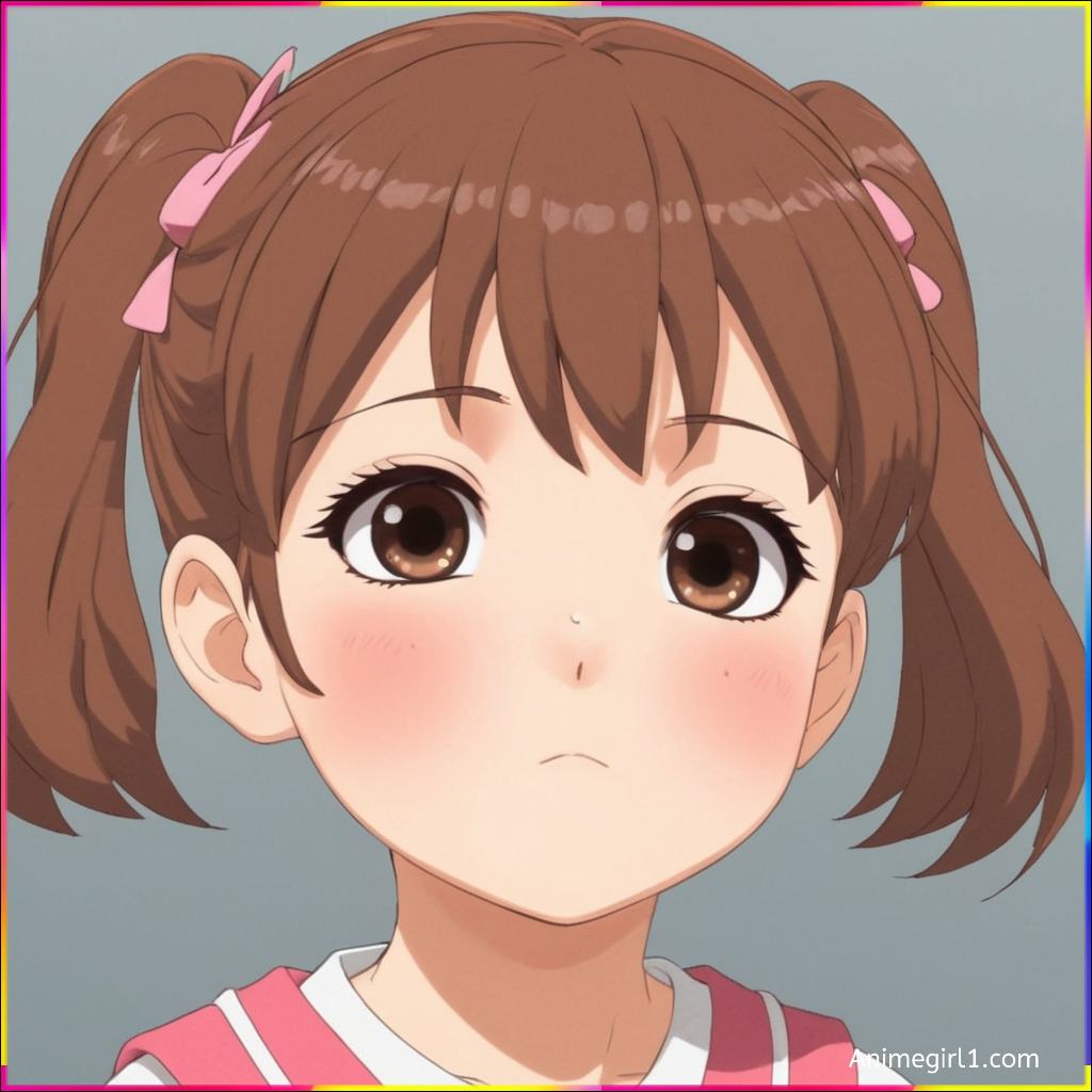 anime baby girl face
