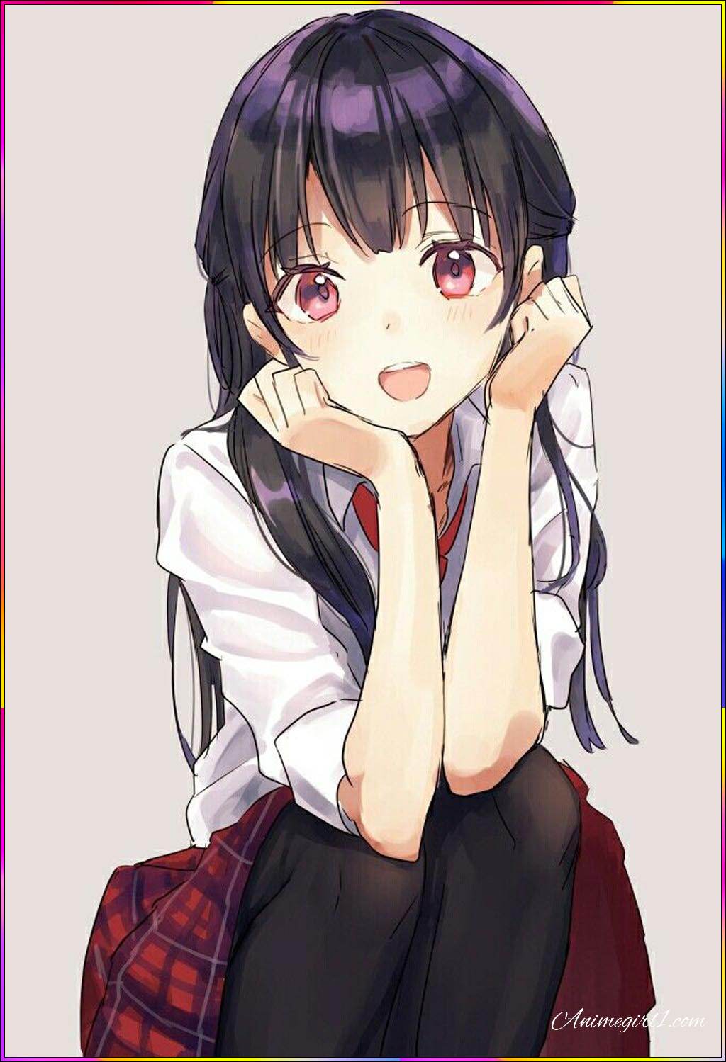 angry anime girl
