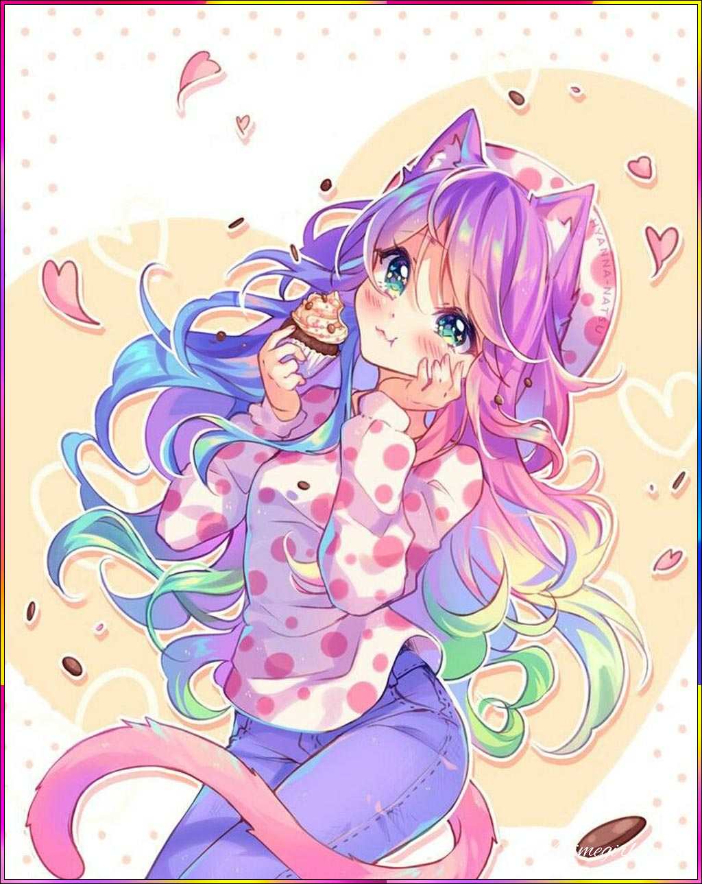 anime girls with purple hair
